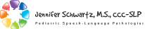 Jennifer Schwartz Speech Language Pathologist – SLP Logo